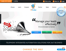 Tablet Screenshot of mcube.com